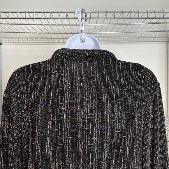 Vintage Softwear by Mark Singer Women's Abstract Print Button Up Blouse One Size - Picture 9 of 12